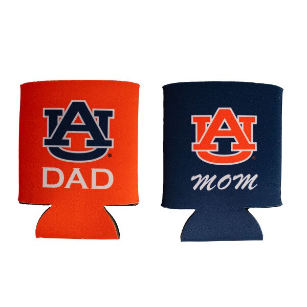 2-pack orange & navy mom/dad coozie