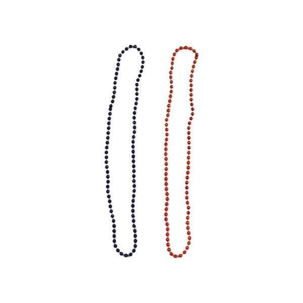orange and navy spirit beads