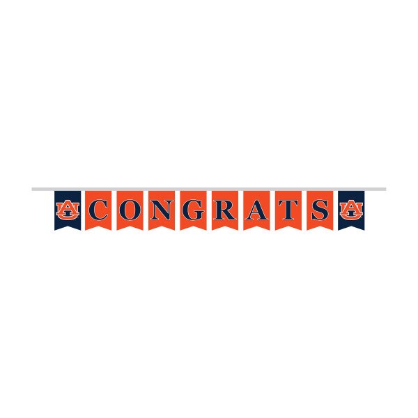 AU interlock congrats pennant
