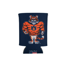 navy retro tiger coozie