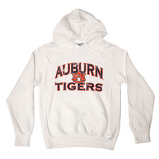 white distressed AU Tigers hoodie