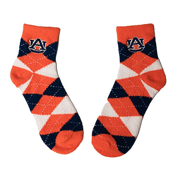 AU argyle fuzzy socks