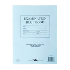 blue examination book