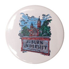 watercolor Samford Hall button