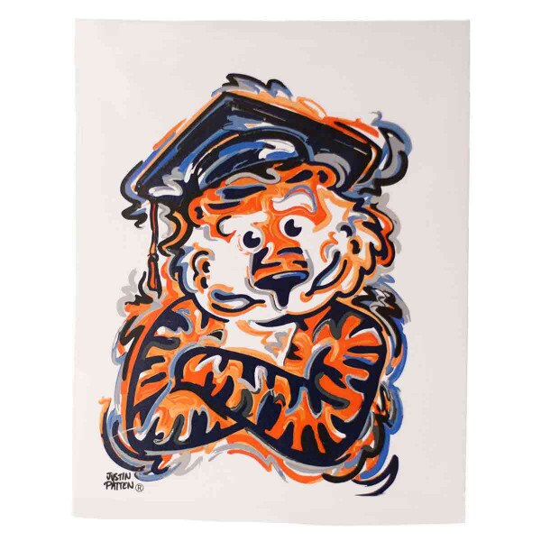 Watercolor graduation Aubie