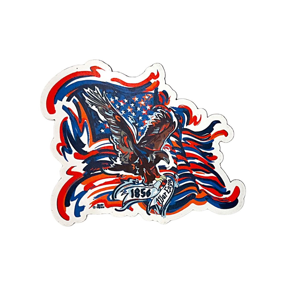 Watercolor 1856 War Eagle Magnet | Auburn University Bookstore