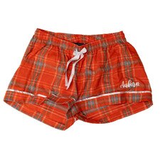 orange women AU flannel shorts