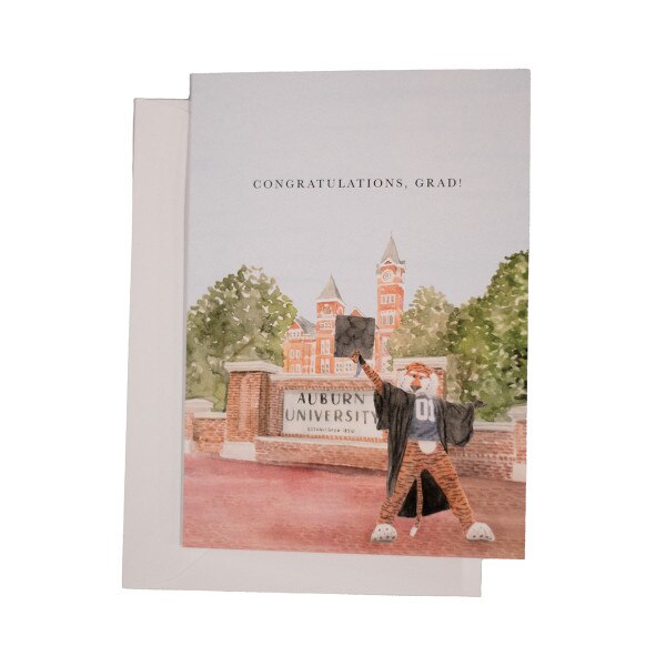 Aubie graduation card
