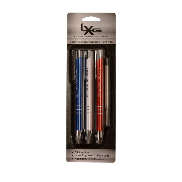Set of 3 Auburn Pens