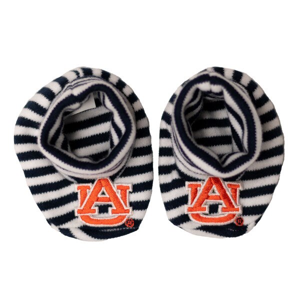 striped AU infant booties