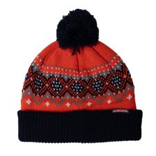 Orange Auburn Beanie with pom