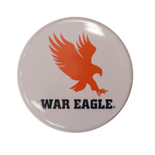 white War Eagle button
