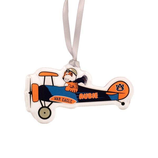 Aubie airplane ornament