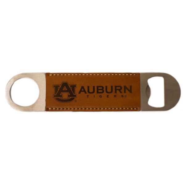 AU Auburn suede bottle opener