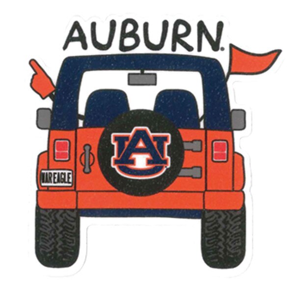 Au jeep decal auburn university bookstore